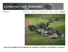 Tablet Screenshot of kronenhof-wildberg.de